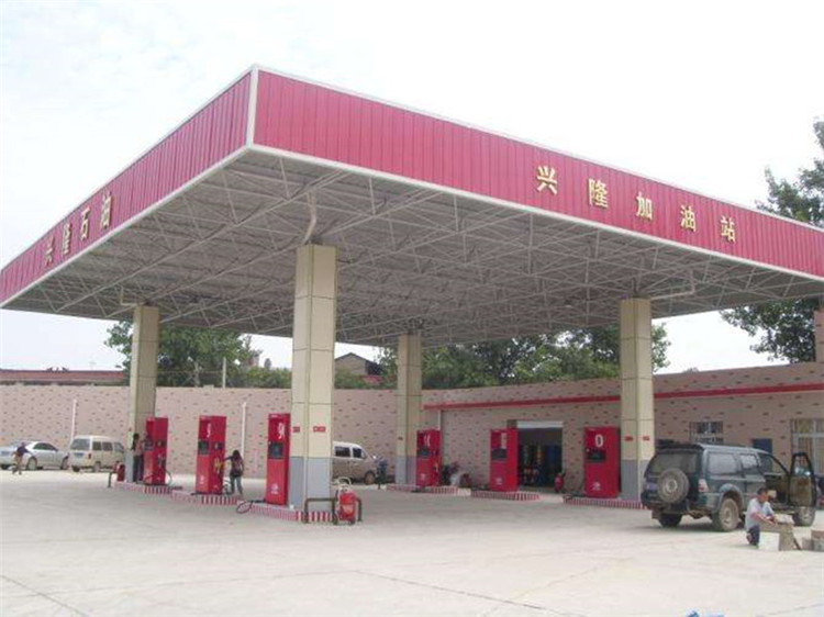 迪庆加油站钢结构网架案例9