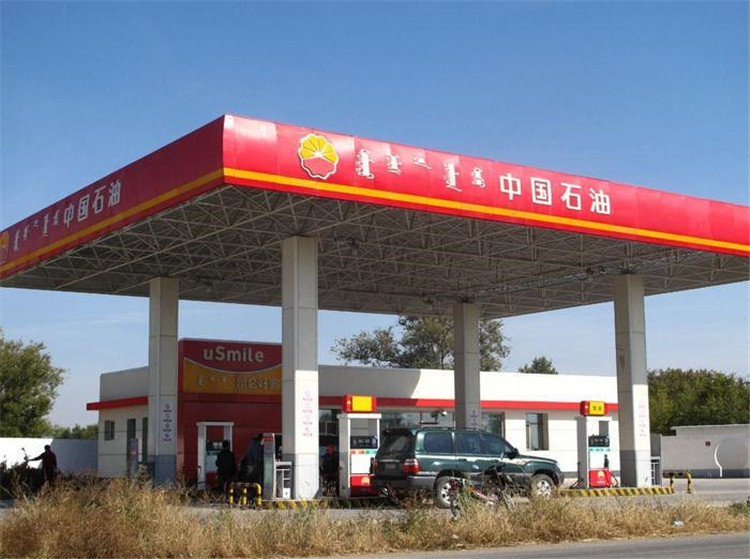 迪庆加油站钢结构网架案例1